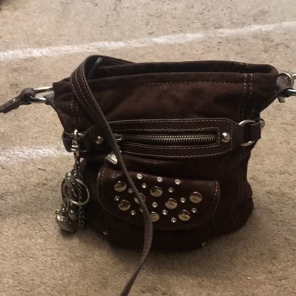 Kathy Van Zeeland Handbags - Brown embellished crossbody